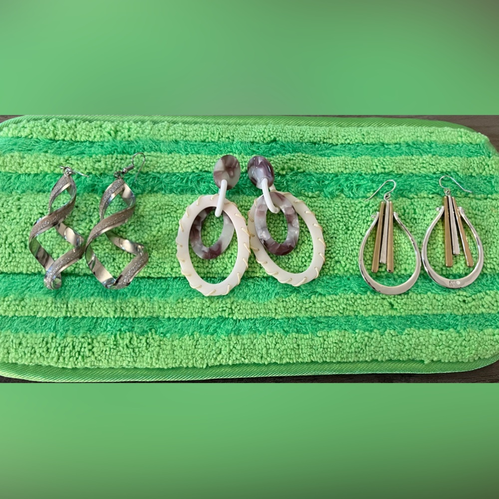 Bundle of 3 fashion earrings - different styles to compliment diverse looks